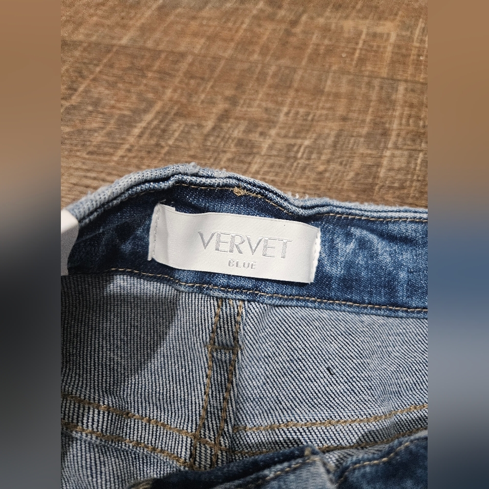 Vervet Women's Classic Straight Leg Jeans - Blue - Picture 8 of 9